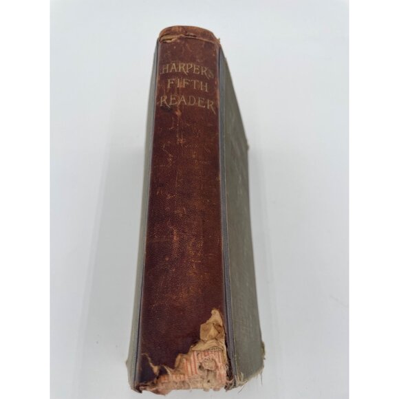 Antique Harpers Fifth Reader Book 1889 Edition - Picture 8 of 10